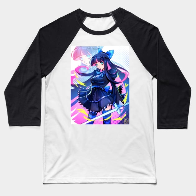 Stocking Anarchy Baseball T-Shirt by alinalal